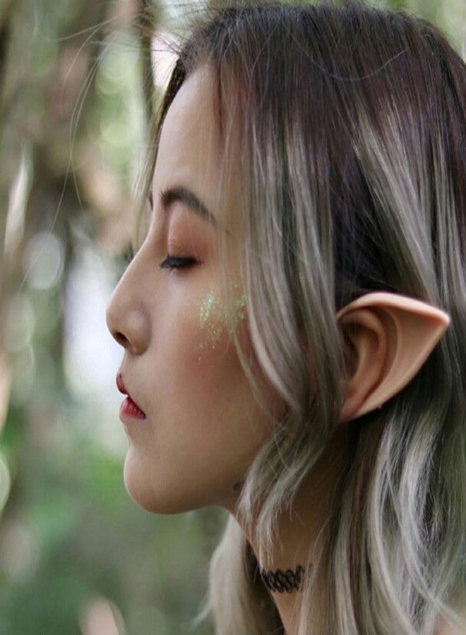 Yilistore 2 Pairs Elf Ear Cuffs, Pixie Dress Up Costume Soft Pointed Goblin Ears,Masquerade Accessories Halloween Elven Vampire Fairy Ears (Deep Color) - Image 5